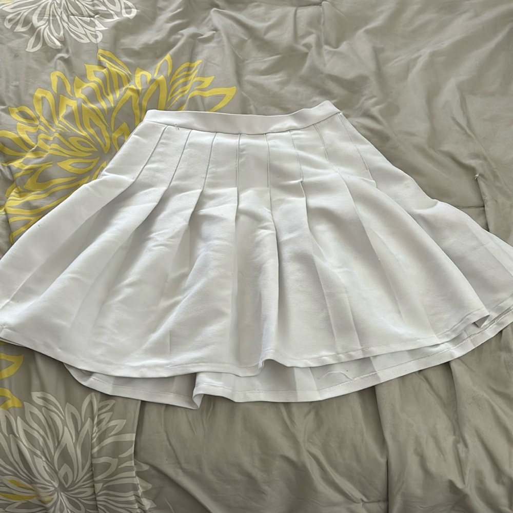 white skirt